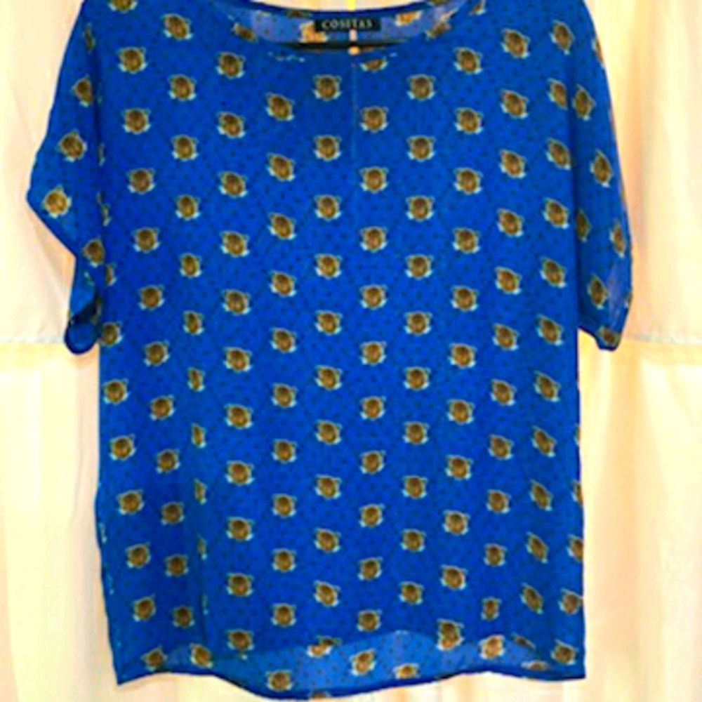 Leopard face blouse